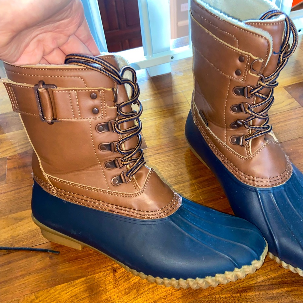 Womens Duck boots faux fur